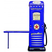 Dulap cu Birou 2 in 1  Blue in forma de Statie Clasica de Carburant Gas Pump Albastru
